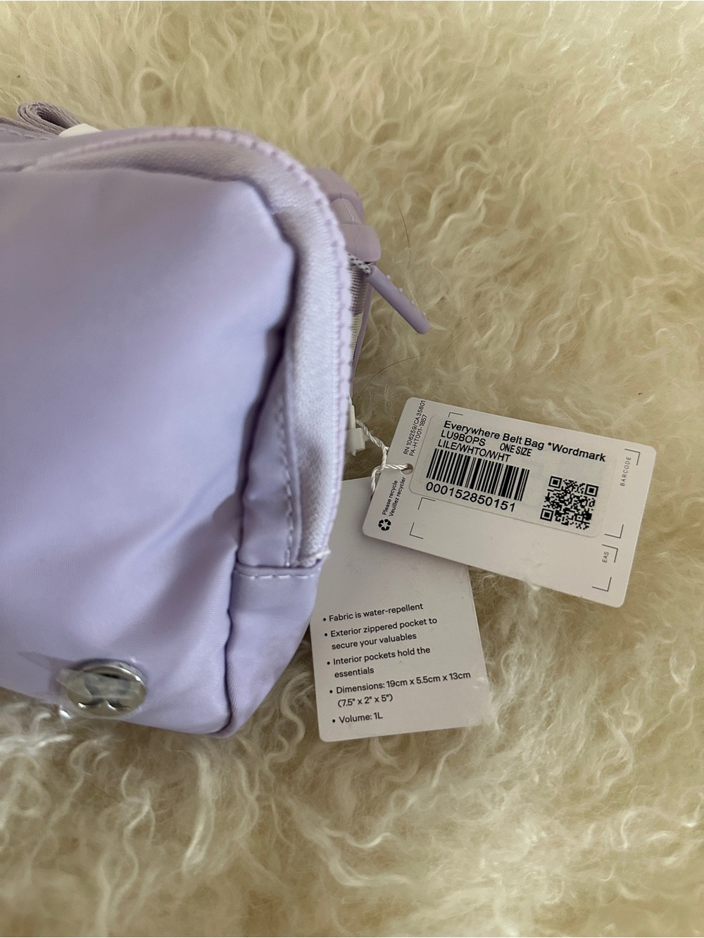 NWT Lululemon Everywhere 1L Belt Bag Lavender Light Purple - Picture 2 of 6